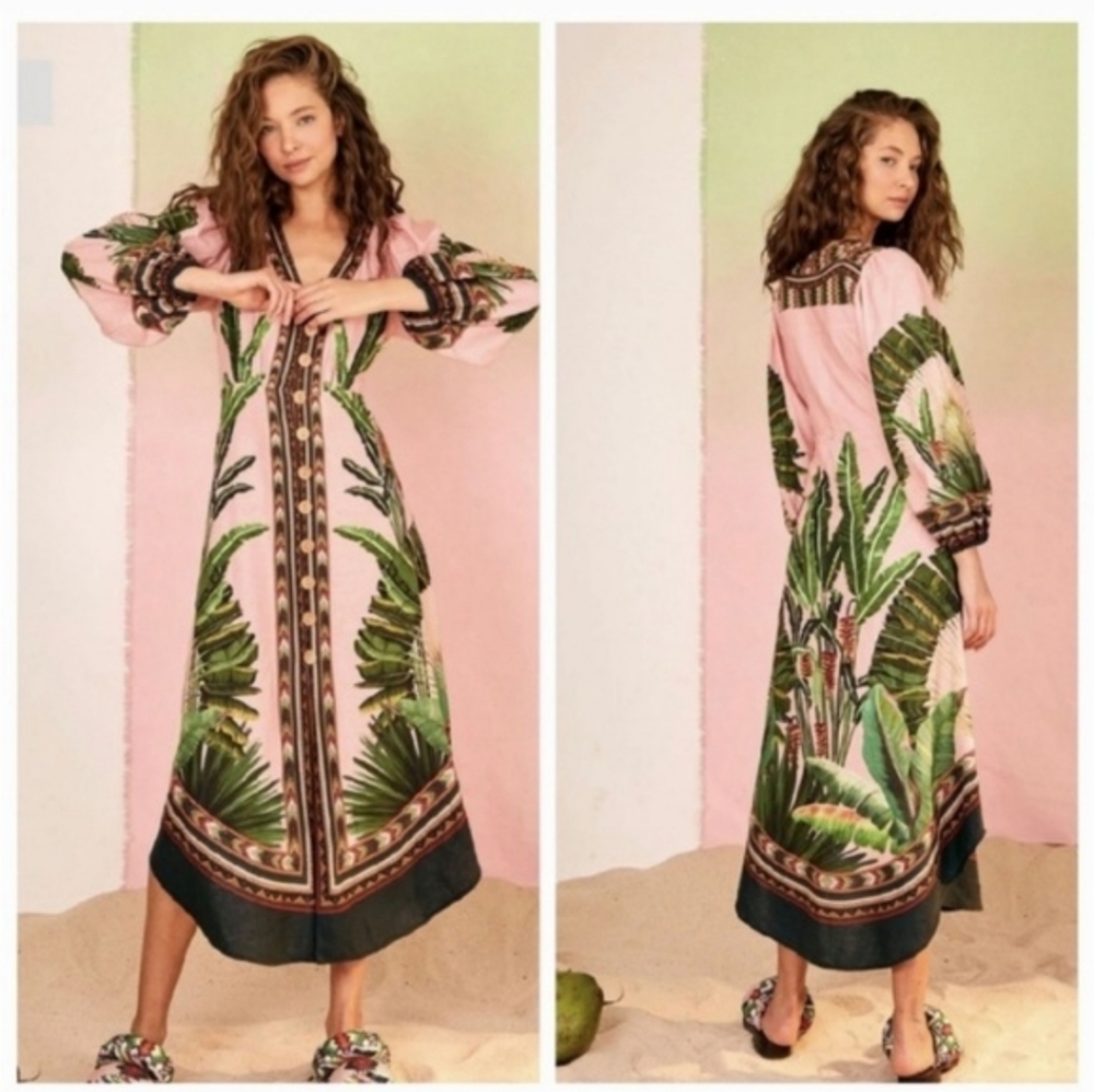 NWOT FARM RIO | $275 Amazonia Forest Maxi Dress - Picture 2 of 6